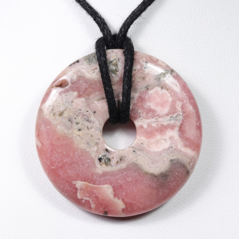 Pendentif Donuts - Rhodochrosite