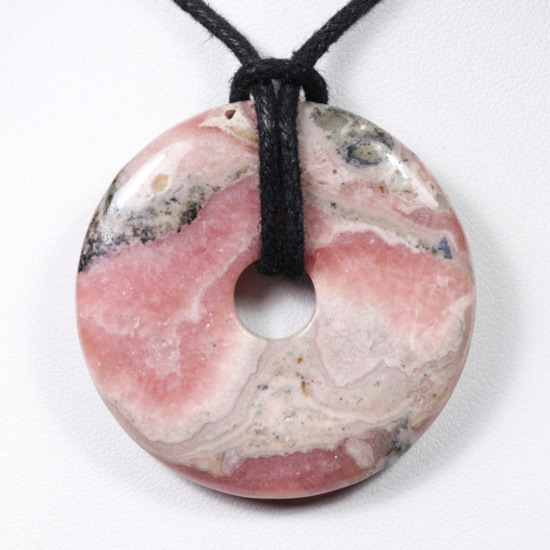Pendentif Donuts - Rhodochrosite
