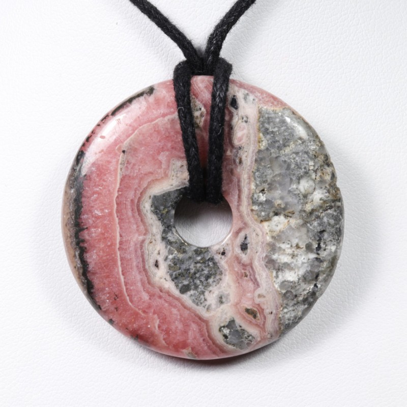 Pendentif Donuts - Rhodochrosite (4cm)