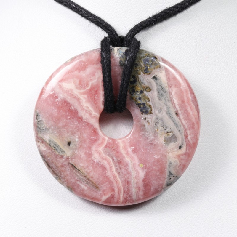 Pendentif Donuts - Rhodochrosite (4cm)