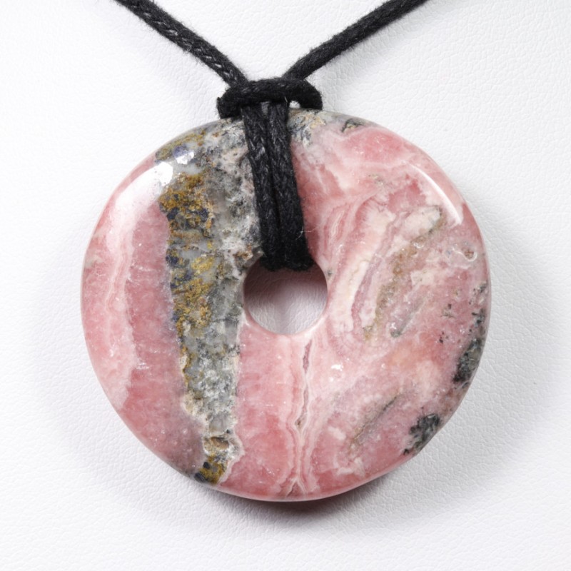 Pendentif Donuts - Rhodochrosite (4cm)