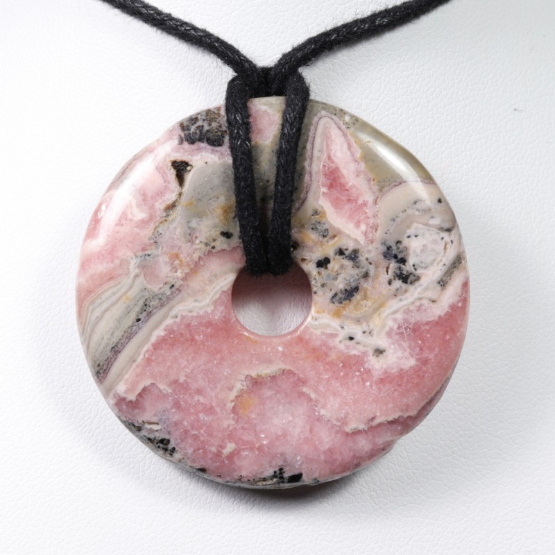 Pendentif Donuts - Rhodochrosite (4cm)