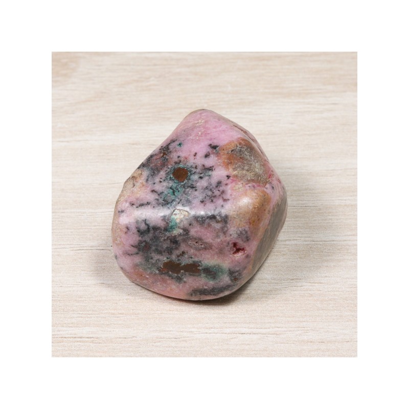 Pierre roulée - Cobaltocalcite avec Cuivre Natif