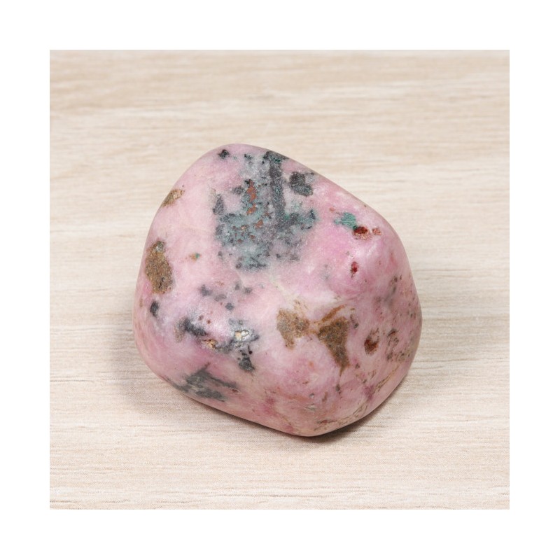 Pierre roulée - Cobaltocalcite avec Cuivre Natif