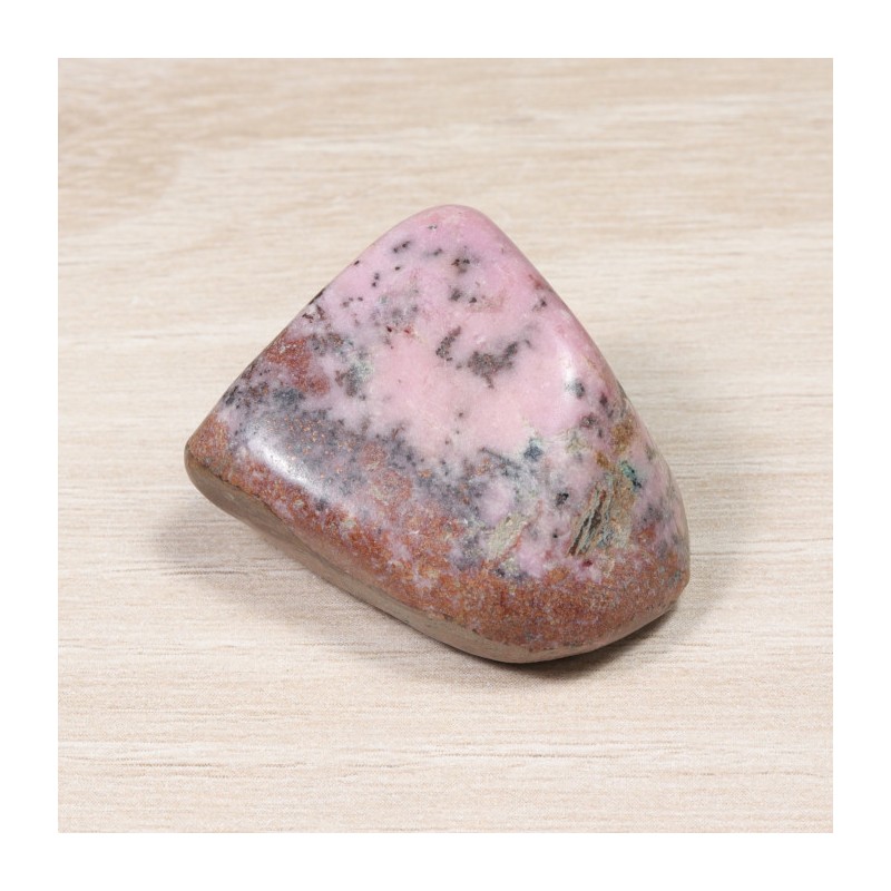 Pierre roulée - Cobaltocalcite avec Cuivre Natif