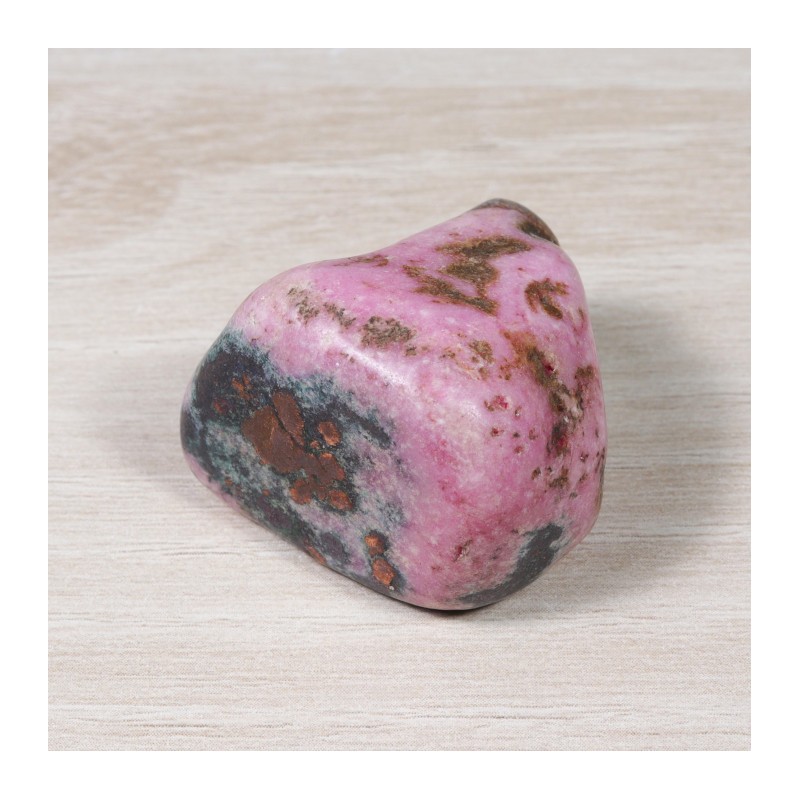 Pierre roulée - Cobaltocalcite avec Cuivre Natif