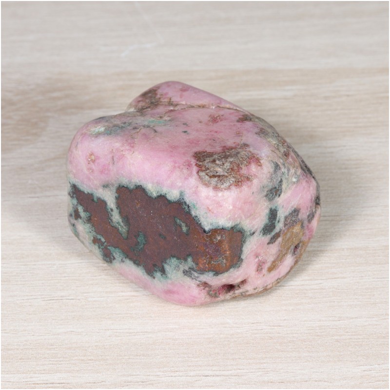 Pierre roulée - Cobaltocalcite avec Cuivre Natif