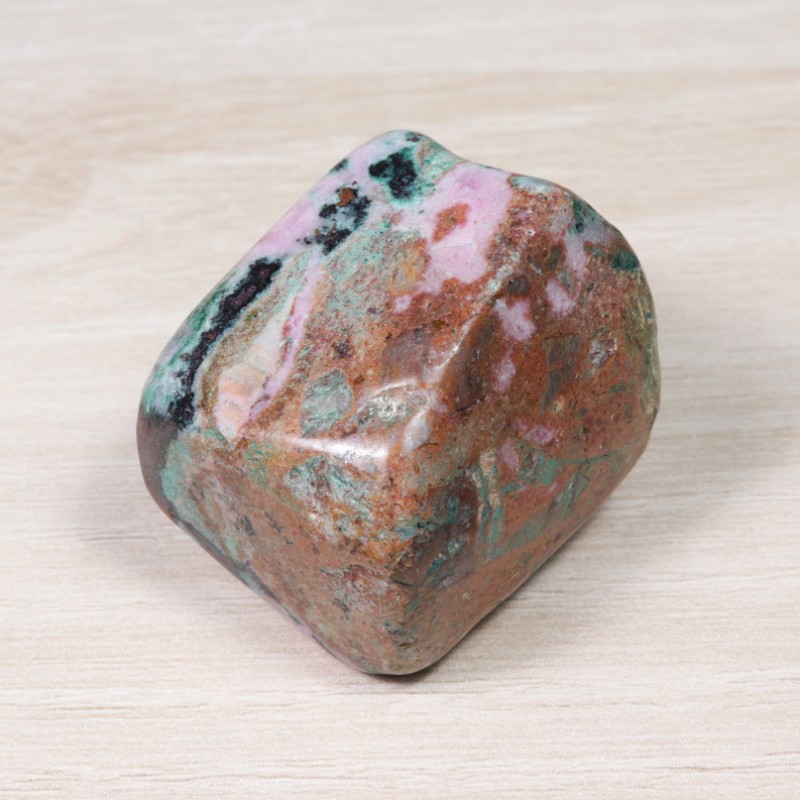 Pierre roulée - Cobaltocalcite avec Cuivre Natif