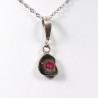 Pendentif Tourmaline Melon d'Eau - Argent 925