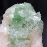 Apophyllite Disco Ball sur Stilbite - Inde