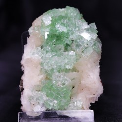 Apophyllite Disco Ball sur Stilbite - Inde