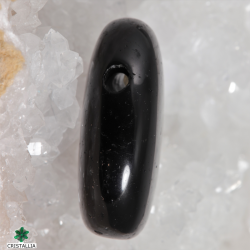 Pendentif pierre percée tourmaline noire
