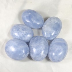 Grand galet Calcite Bleue