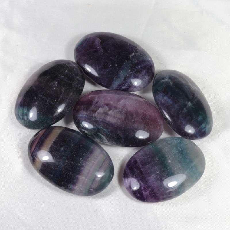 Grand galet Fluorite Arc-en-Ciel