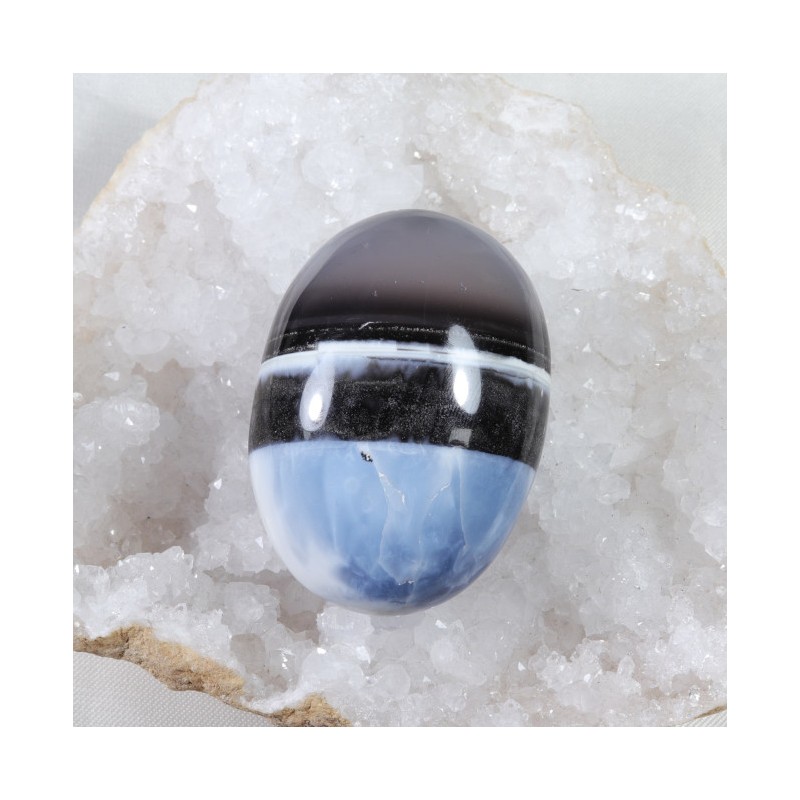 Grand galet Opale Bleue
