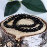 Bracelet Obsidienne Dorée