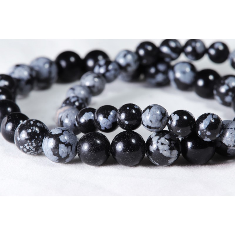 Bracelet Obsidienne Neige