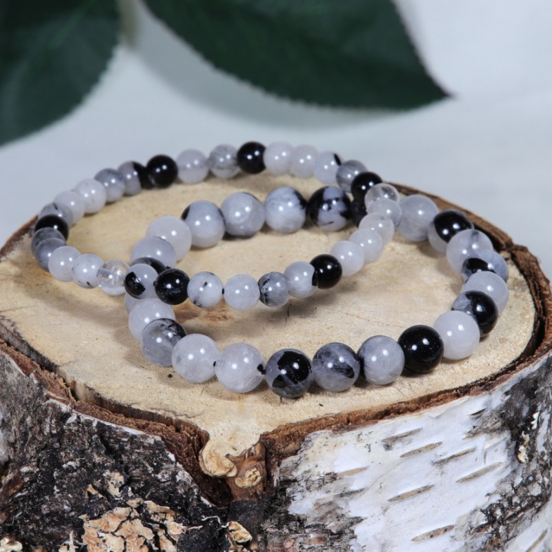 Bracelet Quartz à Tourmaline