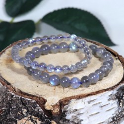 Bracelet Labradorite transparente