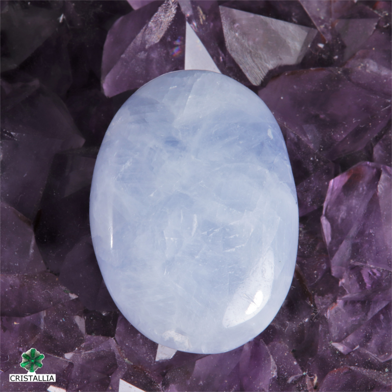 Galet Calcite bleue 4 cm