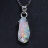 Pendentif Opale polie d'Ethiopie sertie argent 925