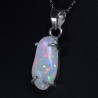 Pendentif Opale polie d'Ethiopie sertie argent 925