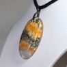 Pendentif Argent - Jaspe Bumble bee