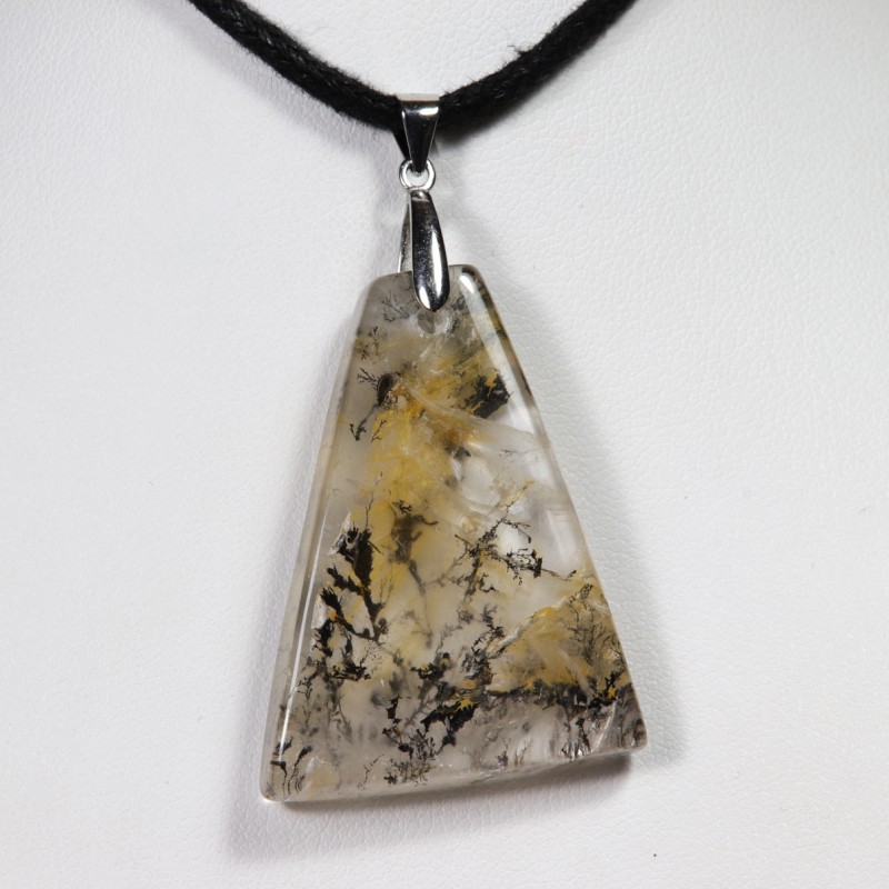 Pendentif Argent - Quartz dendritique