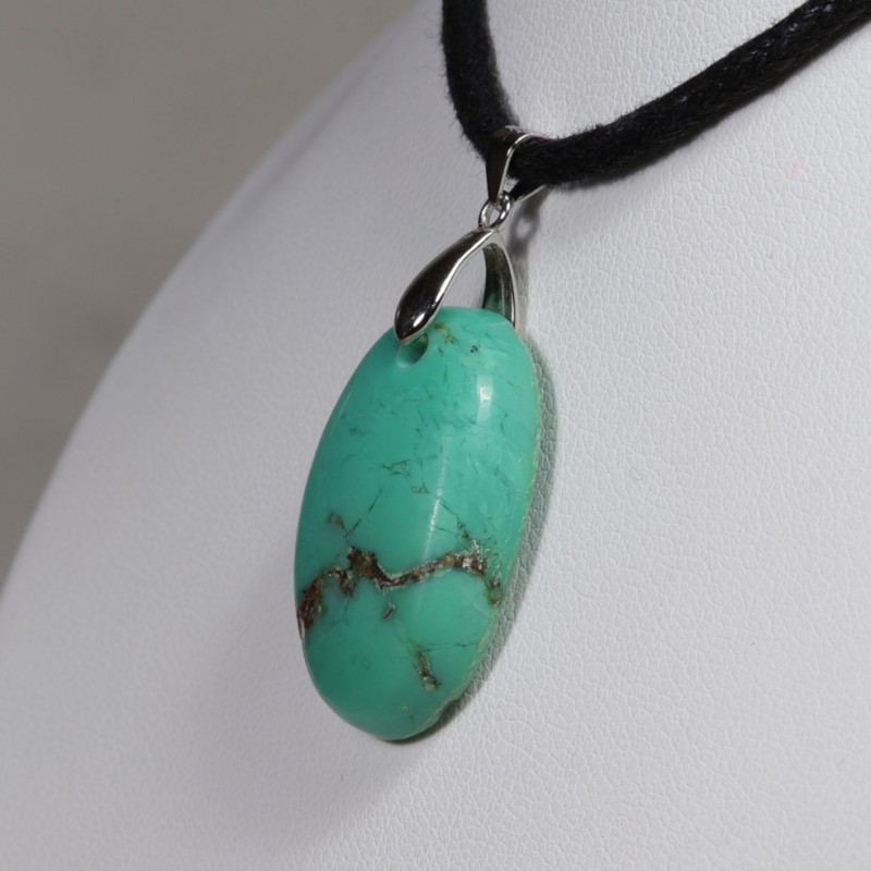 Pendentif Argent - Chrysoprase