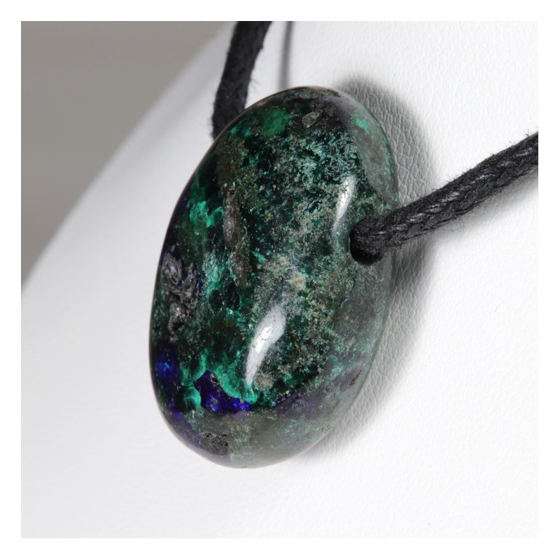 Pendentif  Azurite malachite