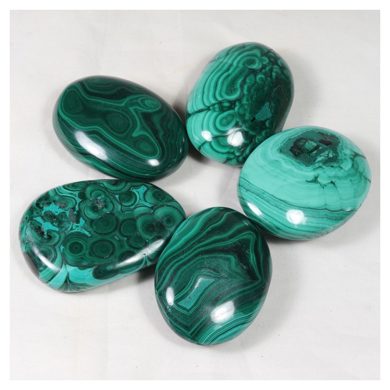 Grand galet Malachite