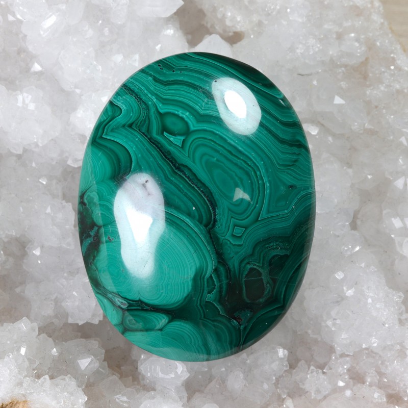 Grand galet Malachite