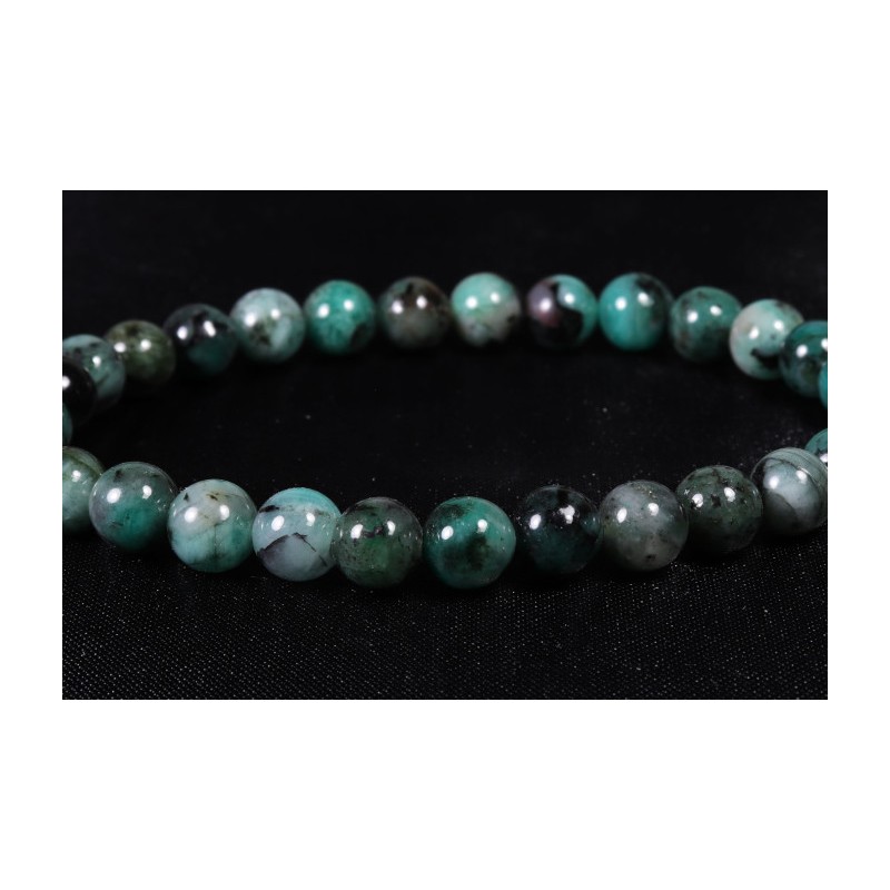 Bracelet Emeraude 6mm