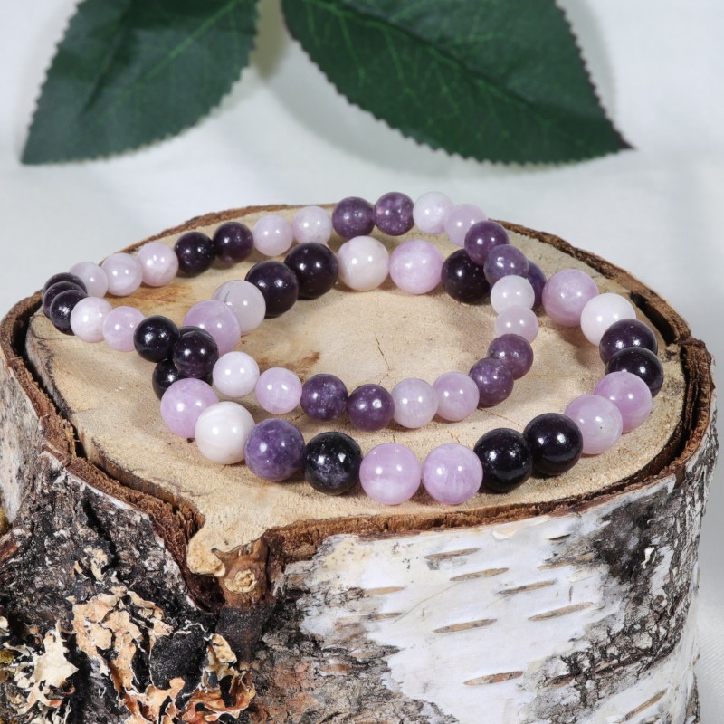 Bracelet - Stress et Angoisses (Lépidolite et Kunzite)