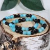 Bracelet - Peurs et Angoisses (Amazonite et Obsidienne Œil Céleste)