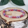 Bracelet - Calme et Détente (Rhodonite Framboise et Lépidolite)
