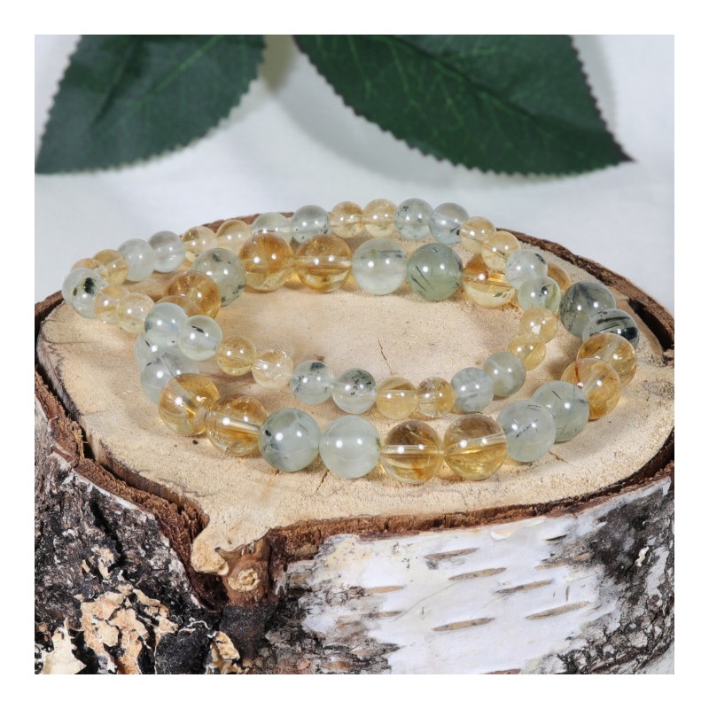 Bracelet - Joie et Energie (Citrine et Prehnite)