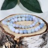 Bracelet - Communication (Aigue Marine, Angélite et Calcédoine Bleue)