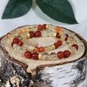 Bracelet Acier - Douleurs abdominales (Citrine et Cornaline)