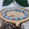 Bracelet Argent - Stress et peur (Lépidolite et Amazonite)
