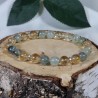 Bracelet Argent - Joie et énergie (Citrine et Prehnite)