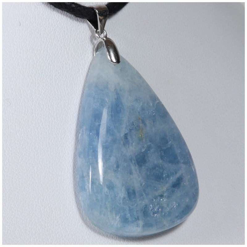 Pendentif Argent - Aigue Marine
