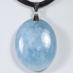 Pendentif Argent - Aigue Marine