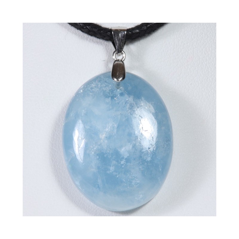 Pendentif Argent - Aigue Marine
