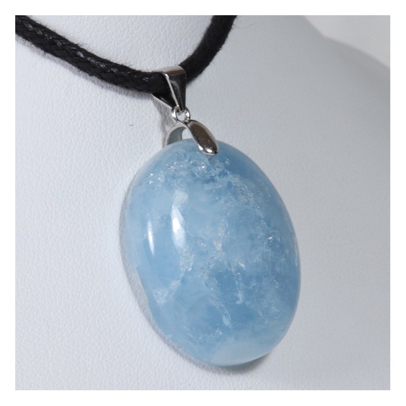 Pendentif Argent - Aigue Marine