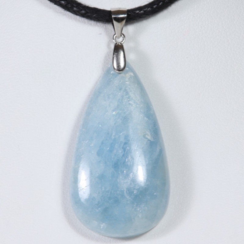 Pendentif Argent - Aigue Marine