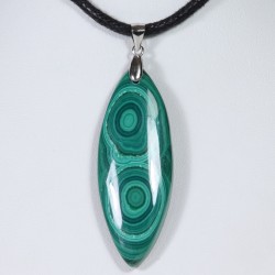 Pendentif Argent - Malachite