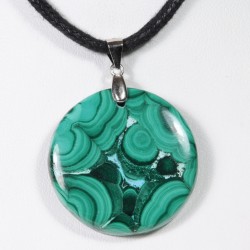 Pendentif Argent - Malachite