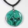 Pendentif Argent - Malachite