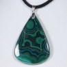 Pendentif Argent - Malachite